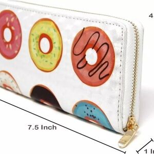 Colorful Donut Print Wallet